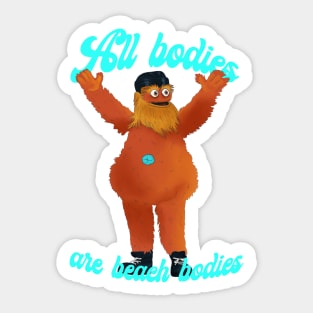 All Bodies Feminist Streaking Gritty Sticker